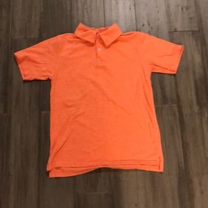 Orange collared T-shirt